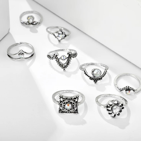 *Willow* Silver Ring Set - Picture 3 of 6